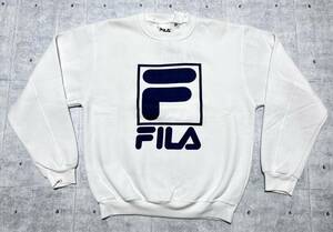 90s FILA デッドストック スウェット トレーナー ビッグロゴ デカロゴ　　フィラ USA企画 アメリカ企画 90年代 オールド ビンテージ 玉9203