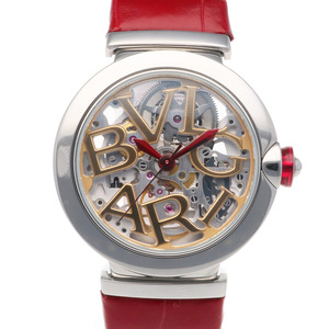 ブルガリ ルチェア スケルトン 腕時計 時計 ステンレススチール LU33S 自動巻き レディース 1年保証 BVLGARI 中古