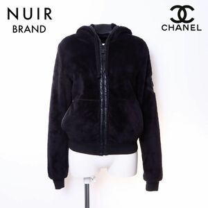 シャネル CHANEL パーカー ポリエステル ブラック