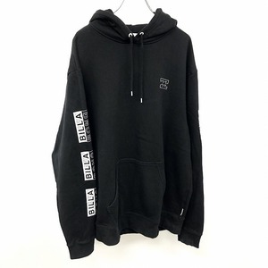 BILLABONG ビラボン XL レディース スウェット プルオーバー パーカー フーディー フッディー 裏毛 ロゴプリント 長袖 綿100% ブラック 黒