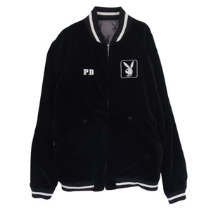 HYSTERIC GLAMOUR ヒステリックグラマー 12AW 1234AB01 × PLAYBOY プレイボーイ 野口強 リバーシブル ベロア ブルゾン ジャケット【中古】