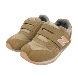 ニューバランス NEW BALANCE スニーカー シューズ 無地 ロゴ 16.5 ベージュ 白 ホワイト ピンク IZ996JH3 キッズ