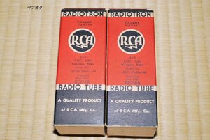 新品未使用 RCA 6A6 2本セット 6N7Gのソケット違い