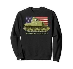 M3 リー中戦車 アメリカ WW2 陸軍戦車 アメリカ国旗 トレーナー
