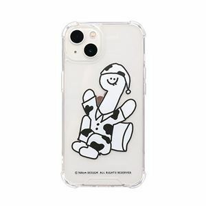 【新品】168cm ハイブリッドクリアケース for iPhone 13 White Olly with パジャマ 168257i13