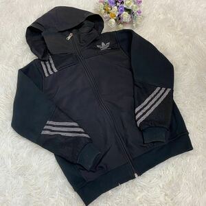 adidas アディダス　キッズ用　ジップパーカー　メッシュ　ジャージ　上着　150cm キッズ　即決