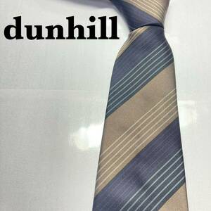 dunhill ダンヒル　ネクタイ　ストライプ　ブランドロゴ　人気　定番