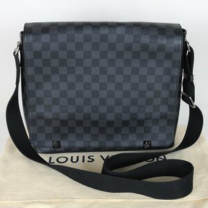 ルイ・ヴィトン N41029 ディストリクトMM ダミエ グラフィット 送料無料 【B28】 LOUIS VUITTON ショルダーバッグ 中古 美品