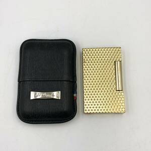 3.27SA-E1340★S.T.Dupont ライン2ガスライター★デュポン ゴールド gold ブランド 喫煙具 lighter DC0/DF3