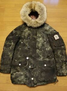 グランジジョンオーケストラ グースダウンジャケット コヨーテファー Grunge John Orchestra.Explosion woolrich fragment canada goose