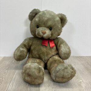 121 テディベア　ぬいぐるみ　くま　ビンテージ　置物　プレゼント　インテリア　子供部屋　全長約55cm 保管品