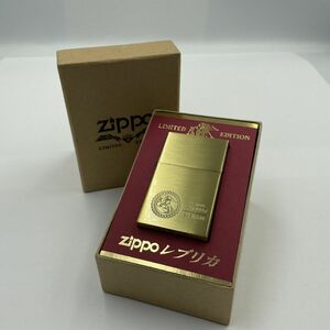 E170-SK1-585 Zippo ジッポー ローラー式オイルライター ゴールドカラー レプリカ シリアルあり アメリカ製 箱付き 火花あり ①