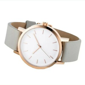 新品　腕時計　シンプル　ビジネス　プライベート グレイ&ホワイト　9