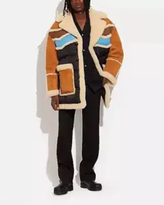 CoachメンズShearling Town Coat 高級コート☆新品未使用