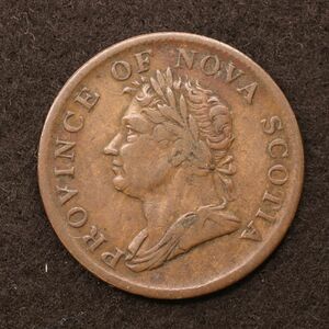カナダ植民地 ノバスコシア 1/2ペニー銅貨（1832）[3942]コイン