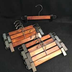 木製ハンガー ズボンハンガー 木製 ボトムハンガー　10本組