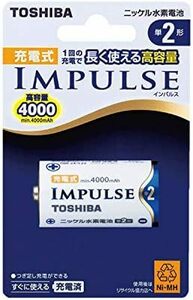 単品 ニッケル水素電池 充電式IMPULSE 高容量タイプ 単2形充電池min.4,000mAh 1本 TNH-2A