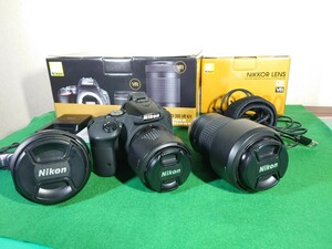 Nikon デジタル一眼レフカメラ D5600 ダブルズームキット&広角レンズ&アクセサリー2点