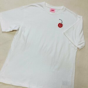 cherry Coke　ロゴ 刺繍　Tシャツ　ホワイト/白　M　12109269