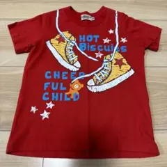 美品 90cm ミキハウス ホットビスケッツ ビーンズくん 半袖 Tシャツ