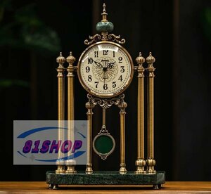 「81SHOP」極美品★ アメリカ式　復古　置時計　机の上　応接間　やや贅沢　置物　創意　静音　置時計
