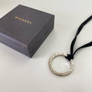 １円～　A-1　60　BVLGARI　ブルガリ　ネックレス　ビーゼロワン　箱付　シルバー　リング　ロゴ　キーリング