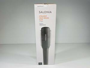 【中古品】【美品】【通電確認済】SALONIA SL-012BKS サロニア ストレートヒートブラシ