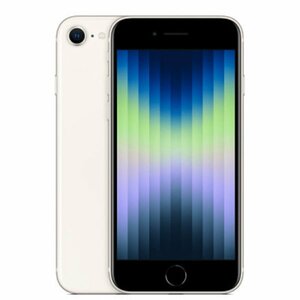 バッテリー80％以上 ほぼ新品 iPhoneSE3 64GB スターライト 第3世代 中古 SIMフリー SIMロック解除済