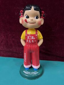 不二家 創業100周年記念 復刻版 レトロぺこちゃん　フィギュア 首振り人形 全長約32cm (80s)