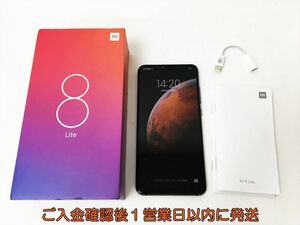 【1円】Xiaomi Mi 8 Lite ミッドナイトブラック Androidスマートフォン 本体/箱 セット 64GB SIMフリー 動作確認済 シャオミ H01-796rm/F3