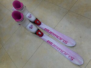 3＃２１４７　【ＢｘＢ・レッグスノー】Ｊｒスキーとブーツの２点セット／長さ：１１８ｃｍ　ブーツサイズ：２２ｃｍ【小樽店】