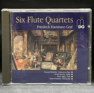 CD【Six Flute Quartets Friedrich Hartmann Graf】フリードリヒ・ハルトマン・グラーフ ピーター・リゲティフルートドイツ盤 ゴールド