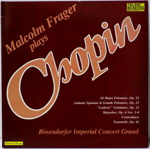 独盤 高音質 TELARC盤 フレイジャー プレイズ ショパン MALCOLM FRAGER PLAYS CHOPIN AUDIOPHILE 