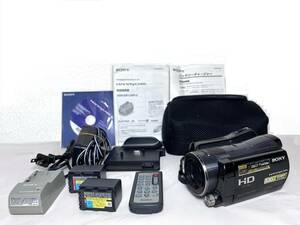 ★ジャンク SONY ソニー HANDYCAM ハンディカム デジタルHDビデオカメラレコーダー HDR-SR12＋バッテリーチャージャー
