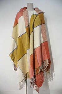 【USED】Vivienne Westwood MAN CHECK PONCHO ヴィヴィアンウエストウッド ビビアン I-24-02-09-028-jc-HD-ZI