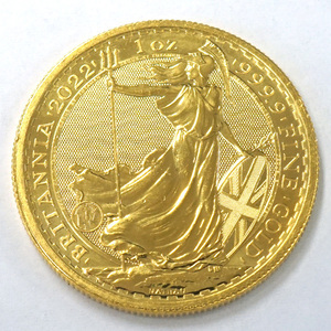 【中古AB/使用感小】 ブリタニアコイン 純金コイン 1オンス ランダムイヤー ロイヤルミント イギリス王立造幣局 金貨 硬貨 貨幣