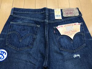 stussy リーバイズ Levi‘s ORIGINAL FIT 501 W34 L32 新品未開封品 タグ付き 30周年記念