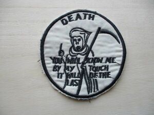 【送料無料】レプリカ ベトナム戦争 パッチ刺繍ワッペン/DEATH死神PATCHナム戦ma1米軍PARLOURアメリカ軍TATTOO南ベトナム軍Army M84