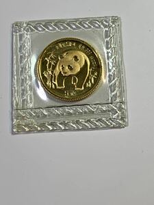 【ビニールパック未開封】中国パンダ金貨 1986年1/20oz 【レア】