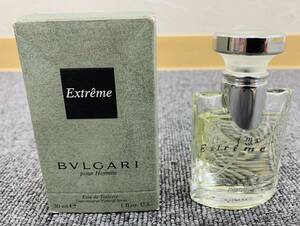 【MSO-5003IR】BVLGARI ブルガリ 香水 オム エクストリーム オードトワレ 30ml 残量約９割 中古品 箱有り フレグランス