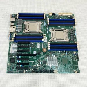 ジャンク 第2世代 デュアルCPU 8コア/16スレッド 2個 マザーボード ★ SuperMicro X9DRH-iTF XEON E5-2690×2 メモリ無 #2584-K