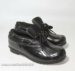 Capelli New York　カペリ ニューヨーク アウトドアレインブーツ ガムシューズ 雨雪 靴 黒 ブラック US6 約23cm 美品