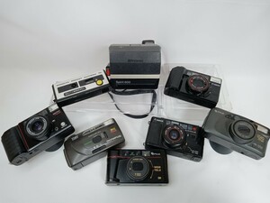 ジャンク Canon Minolta含む コンパクトフィルムカメラ7台・Polaroid Spirit600 1台 まとめて8台 動作未確認 同梱不可　千J27