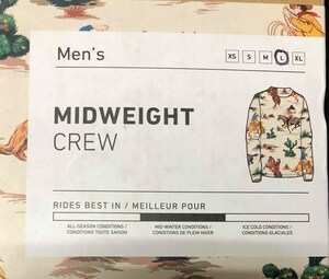 バートンファーストレイヤーMIDWEIGHT crew　USのLサイズ +boxer USのMサイズ！！