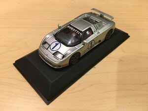 中古品 箱無し オリジナルケース付き 希少！1/43 ミニチャンプス ブガッティ EB110 #1