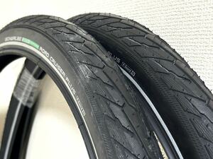 【送料無料】SCHWALBE ロードクルーザープラス　28×2.15 ブラック×リフレクターライン新品2本セット《耐パンク/高耐久/29インチ》