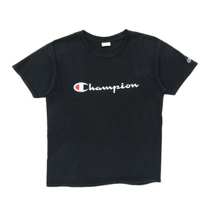 古着 チャンピオン Champion プリントTシャツ ブラック サイズ表記：M　gd78812