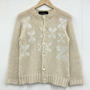 AD1997 tricot COMME des GARCONS 花柄 ニット カーディガン アイボリー トリコ コムデギャルソン セーター 90s VINTAGE archive 3020290