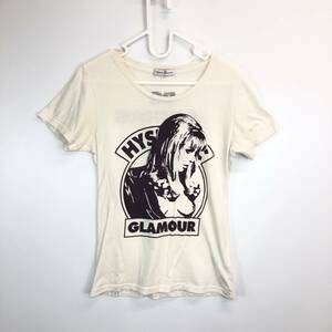 ヒステリックグラマー Hysteric Glamour 半袖Tシャツ　ホワイト フリーサイズ コットン１００ ０１２３CT11