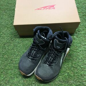 NA210 ALTRA アルトラ M OLYMPUS 5 HIKE MID GTX US8 26cm トレイルランニングシューズ BLACK/GRAY 色褪せ有り アウトドア未使用 展示品 靴